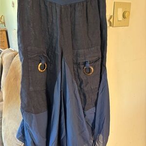 Elegant Navy Blue Women's Skirt